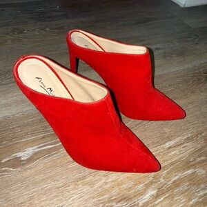 Anne Michelle Vibrant Red Heels